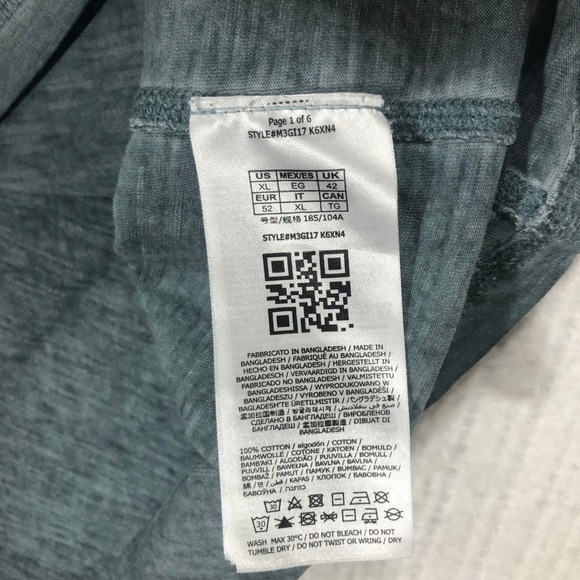 Guess Mens‎ T Shirt XL Extra Large Gray California Los Angeles Graphic Tee - Picture 5 of 8